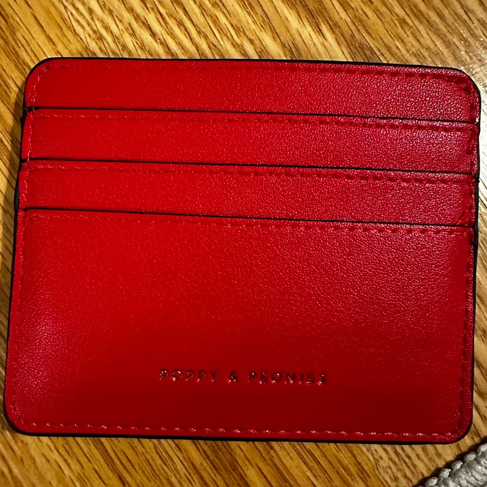 Poppy & Peonies Vibrant Red Card Organizer